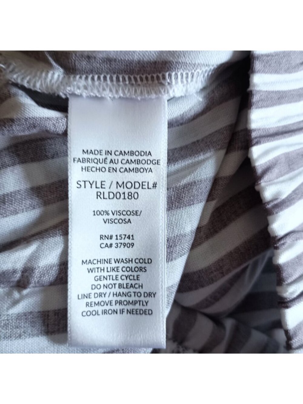 Splendid Angie Wide Leg Pants High Rise Striped Womens Size L Pull On - Picture 5 of 6